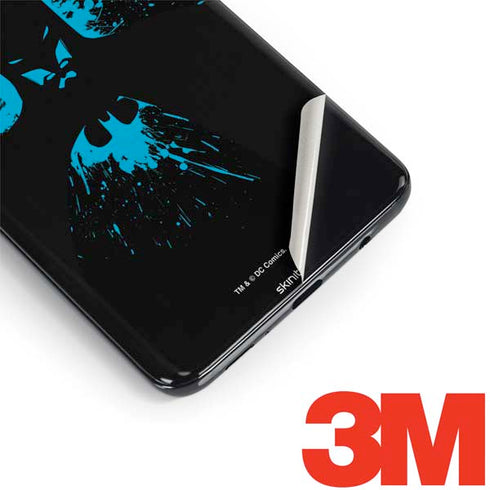 DC Comics Batman Blue Splash character shape Galaxy S9 Skin